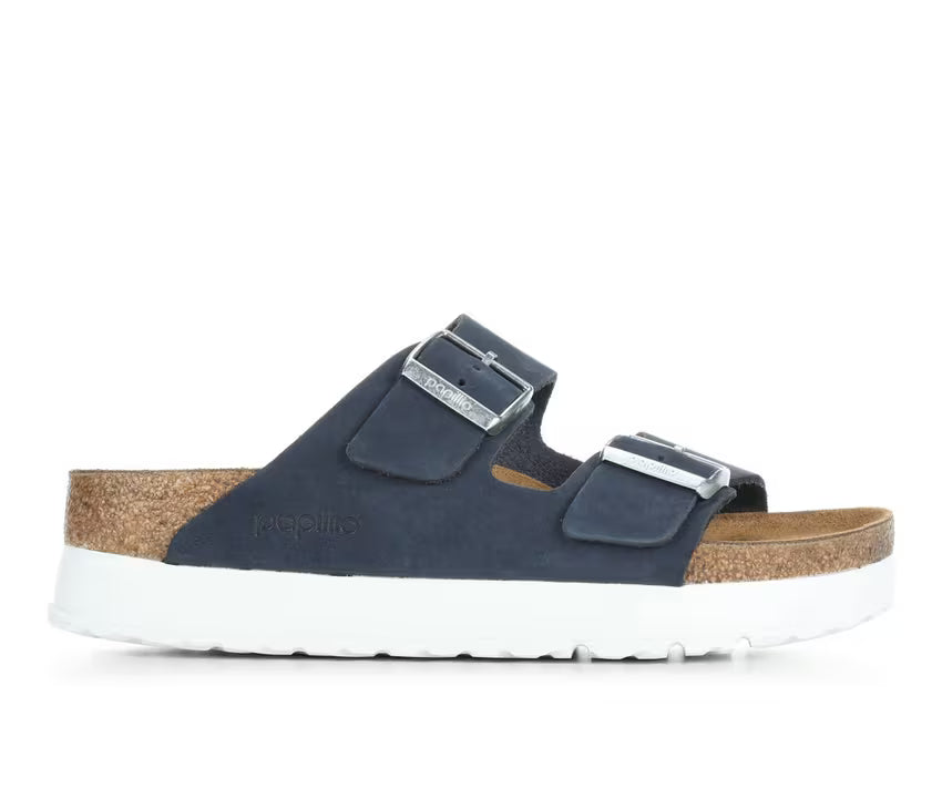 Birkenstock Womens Papillio Arizona Flex Platform Nubuck Leather