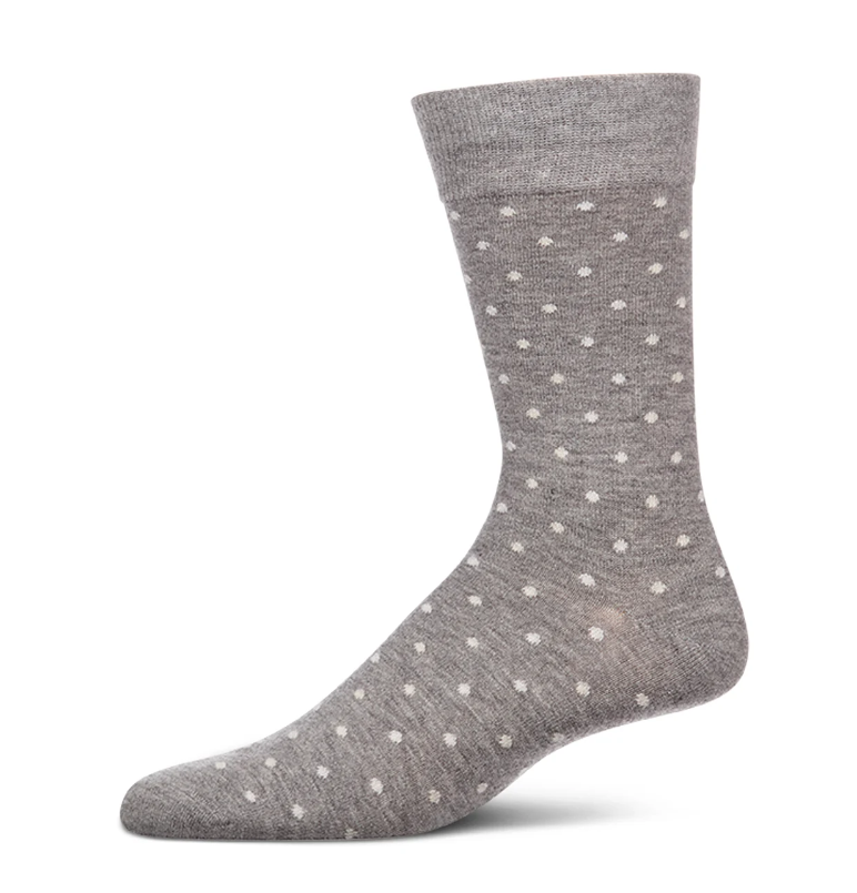 MeMoi Mens Mini Dot Cashmere Crew