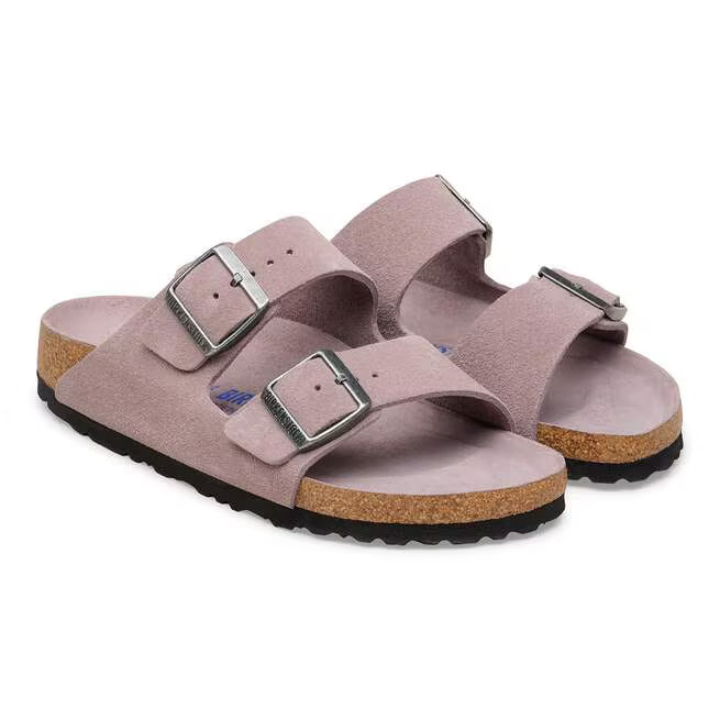 Birkenstock Womens Arizona Soft Footbed Suede Leather