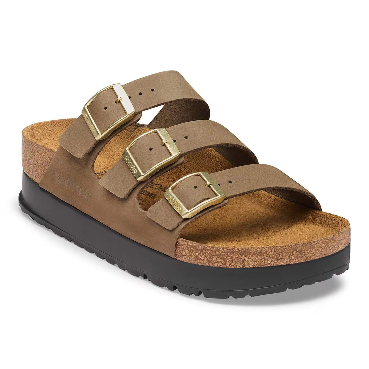 Birkenstock Womens Papillio Florida III Flex Platform Nubuck Leather