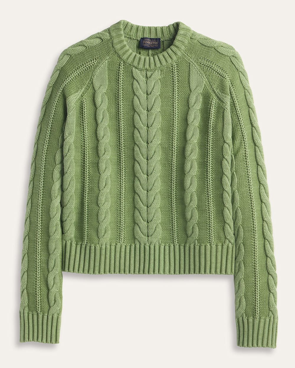 Pendleton Womens Cotton Cable Sweater