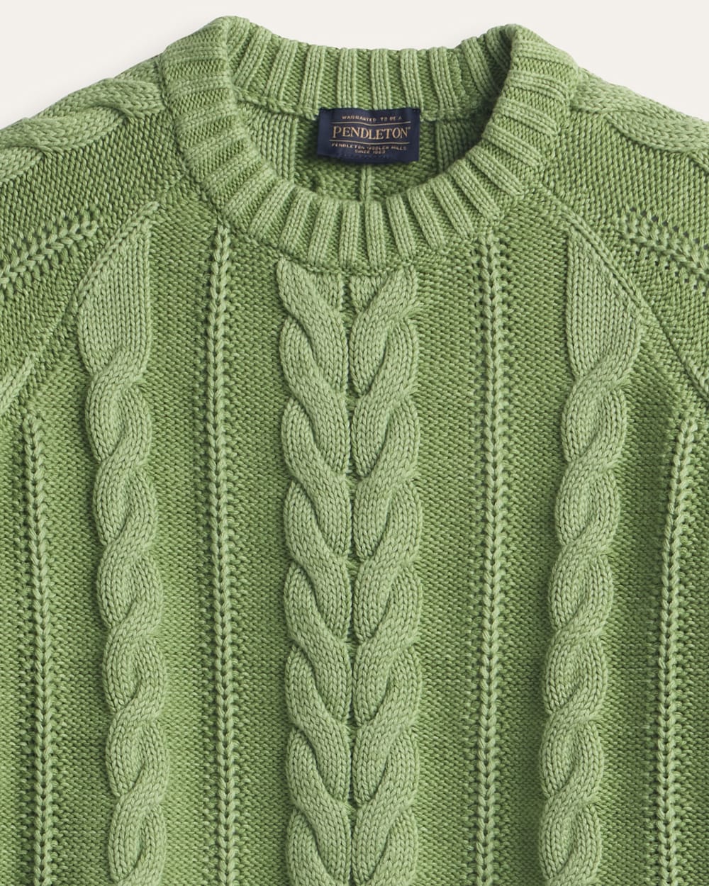Pendleton Womens Cotton Cable Sweater