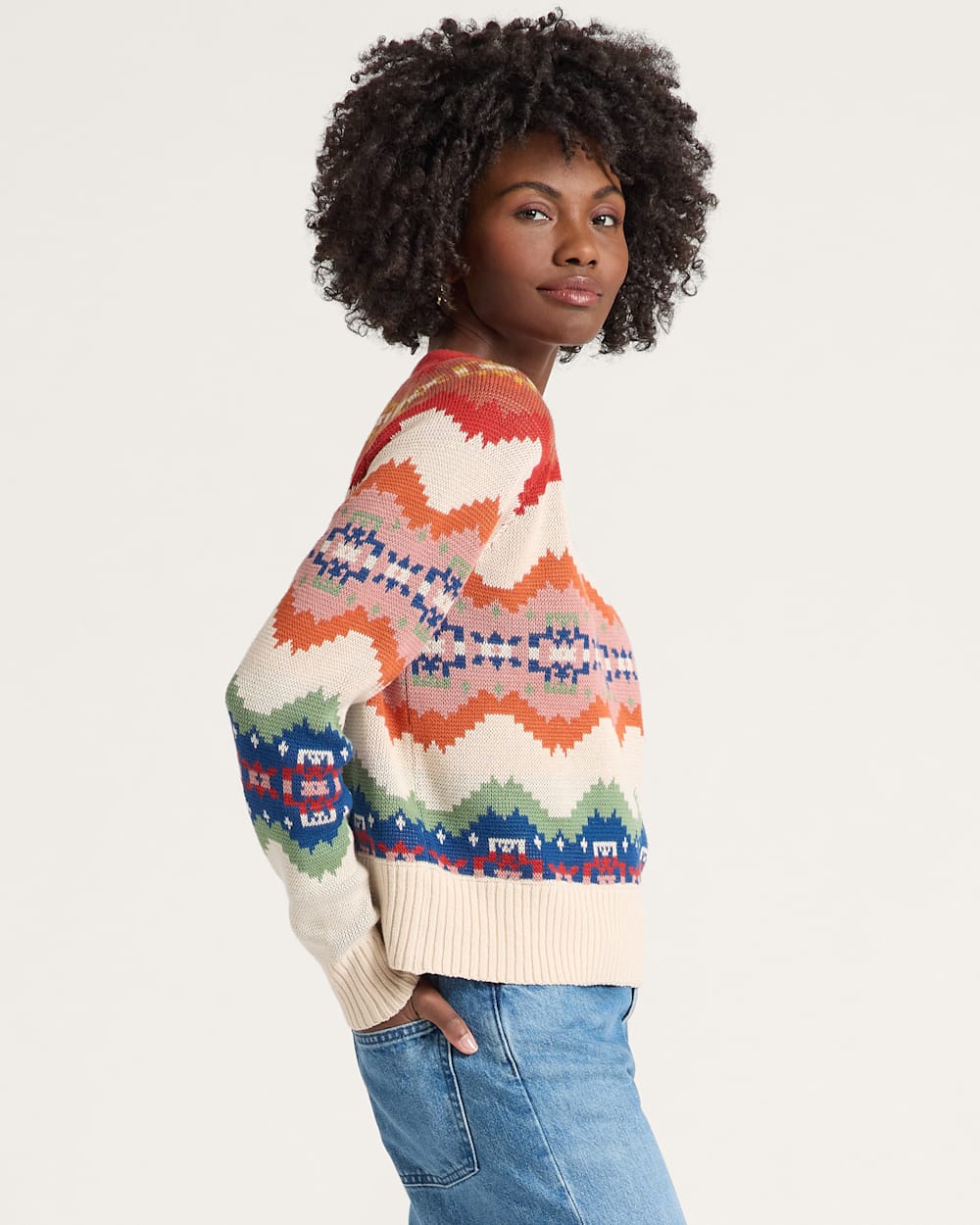 Pendleton Womens Raglan Cotton Sweater