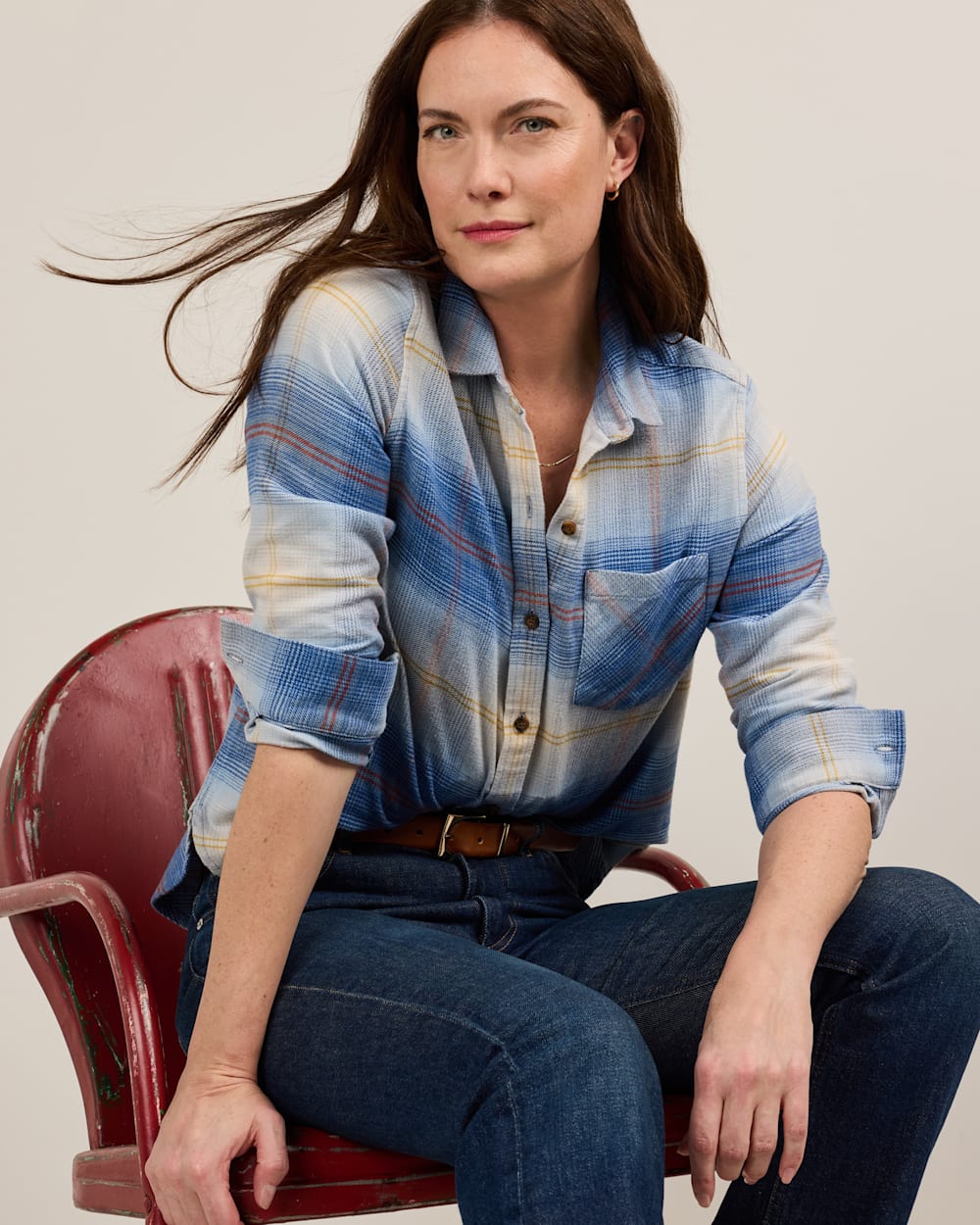 Pendleton Womens Plaid Cotton Flannel Relaxed Shirt