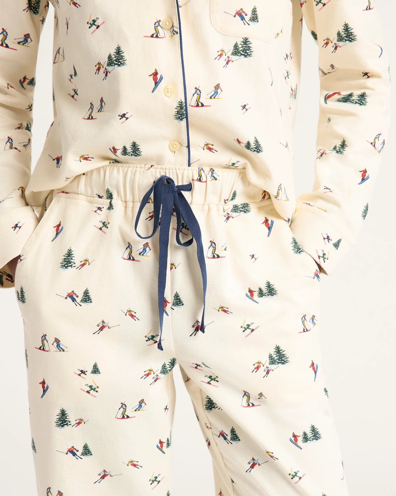 Pendleton Womens Ski Print Flannel Pajama Set