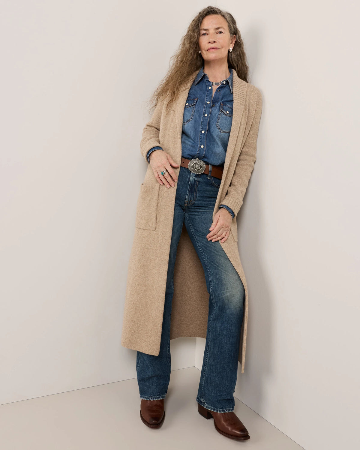 Pendleton Womens Lambswool Duster Cardigan