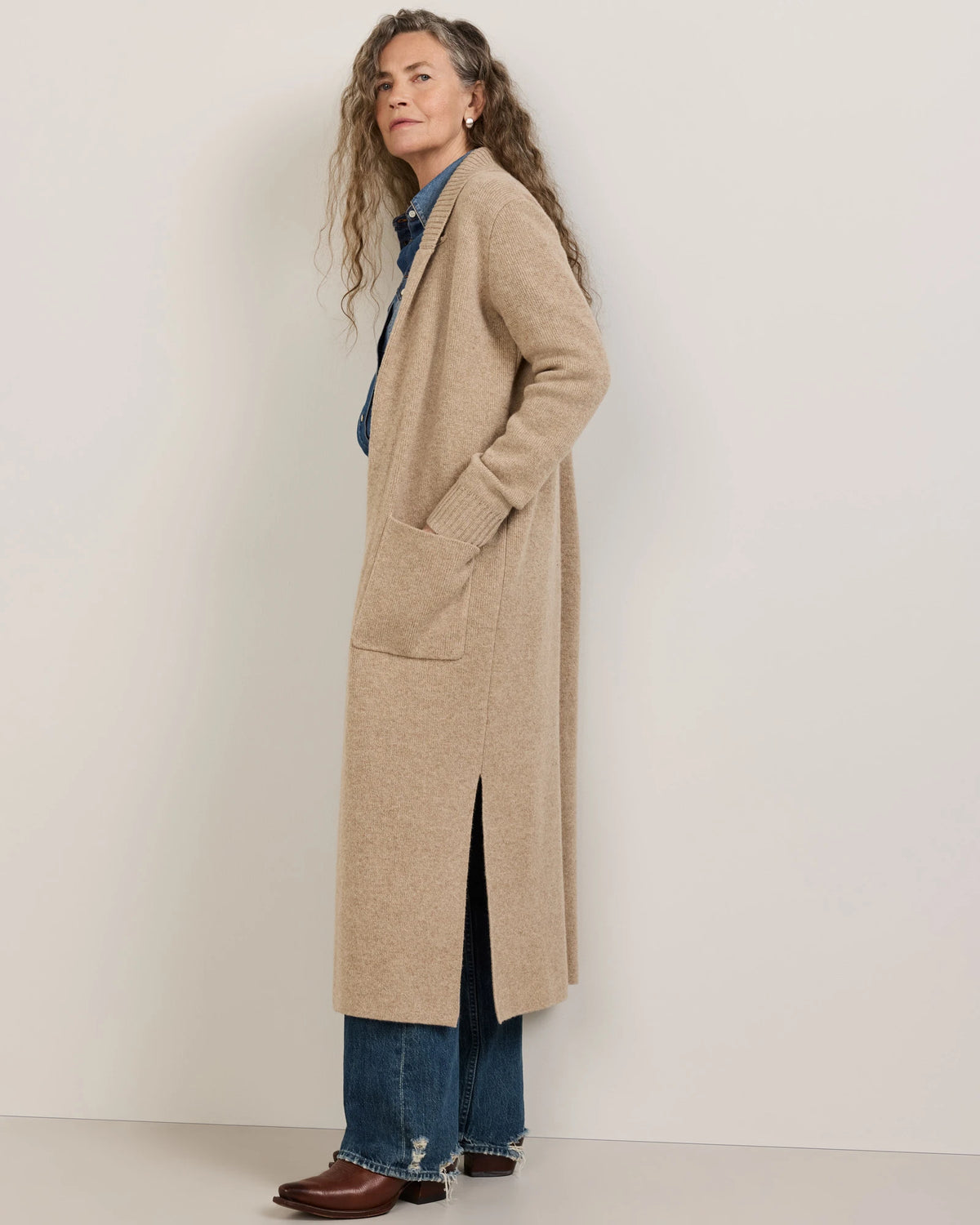 Pendleton Womens Lambswool Duster Cardigan