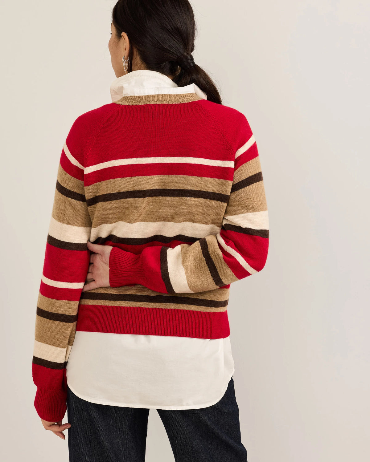Pendleton Womens Merino Multi Stripe Sweater
