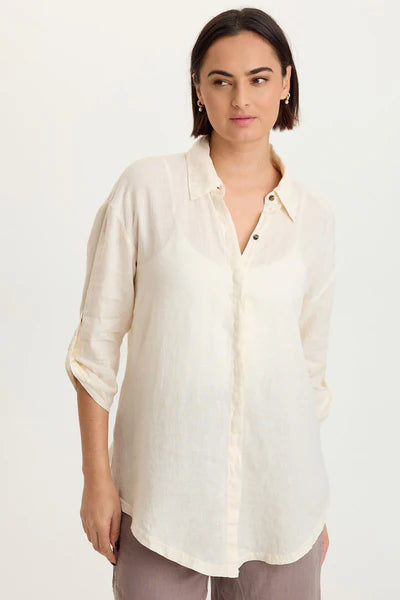 XCVI Womens Moira Button Up Shirt