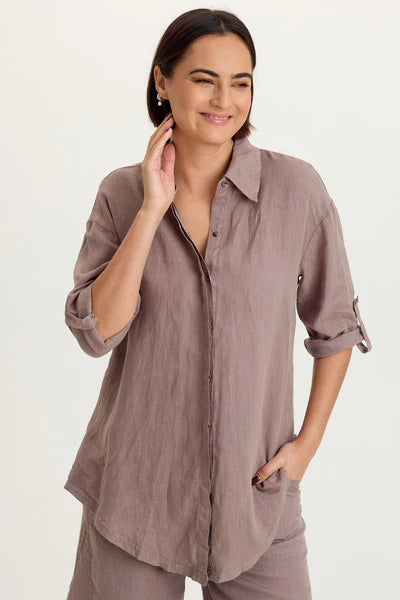XCVI Womens Moira Button Up Shirt