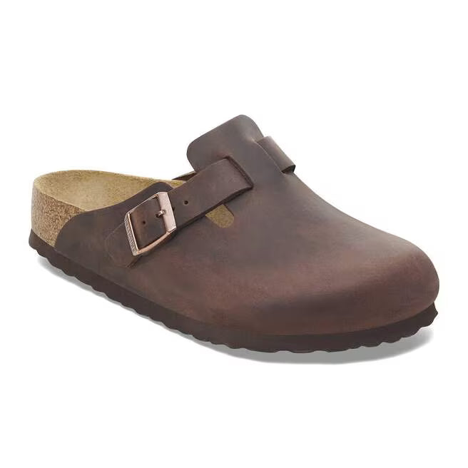 Birkenstock Womens Boston Oiled Leather Soft Footbed