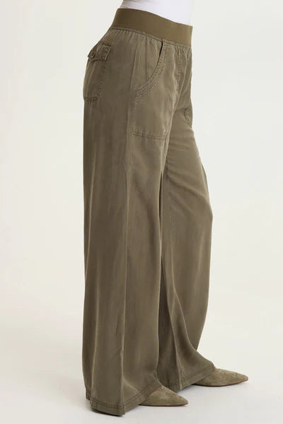 XCVI Womens Dacia Pleated Wide Leg Pant