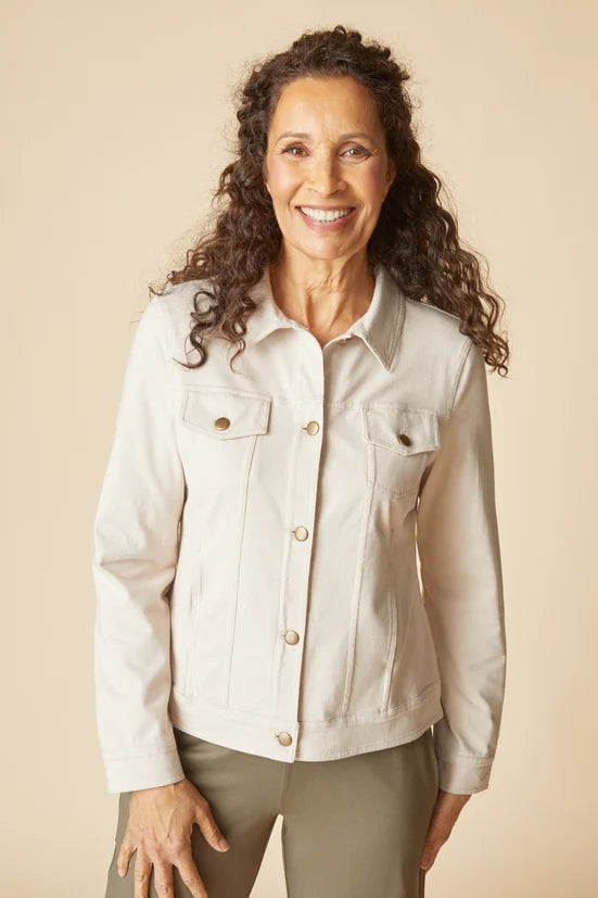 Habitat Womens Stonewash Knit Jean Jacket