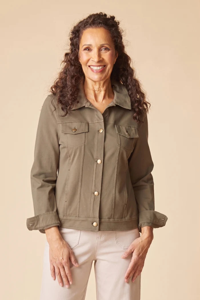 Habitat Womens Stonewash Knit Jean Jacket