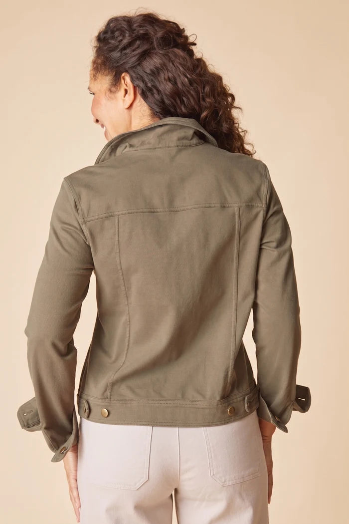 Habitat Womens Stonewash Knit Jean Jacket