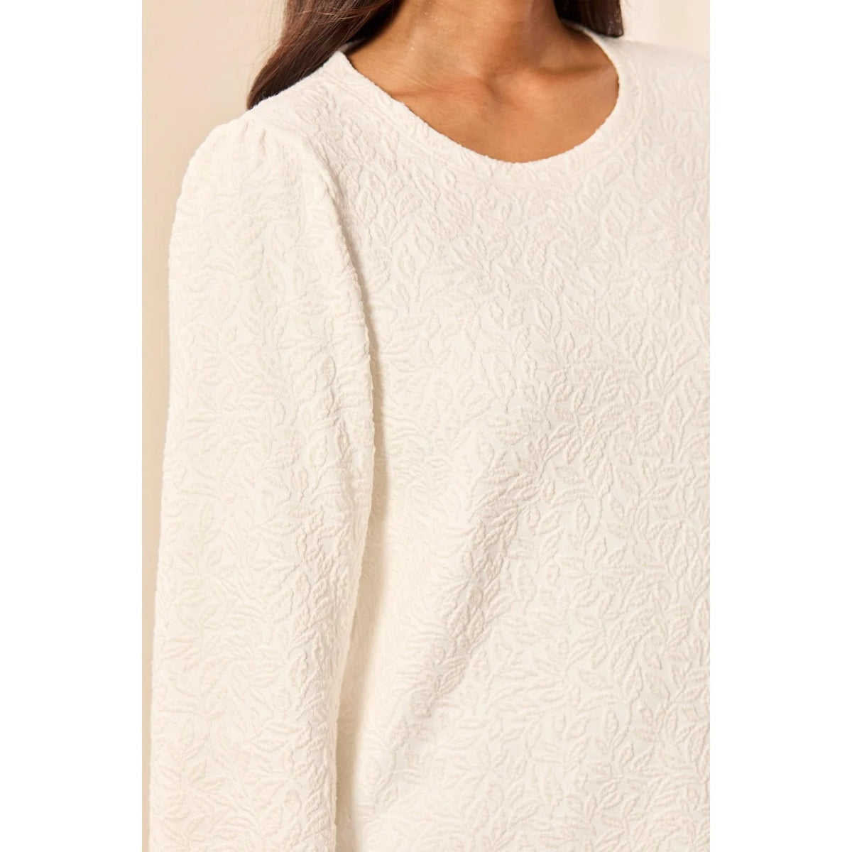Tribal Womens Long Sleeve Crew Neck Top