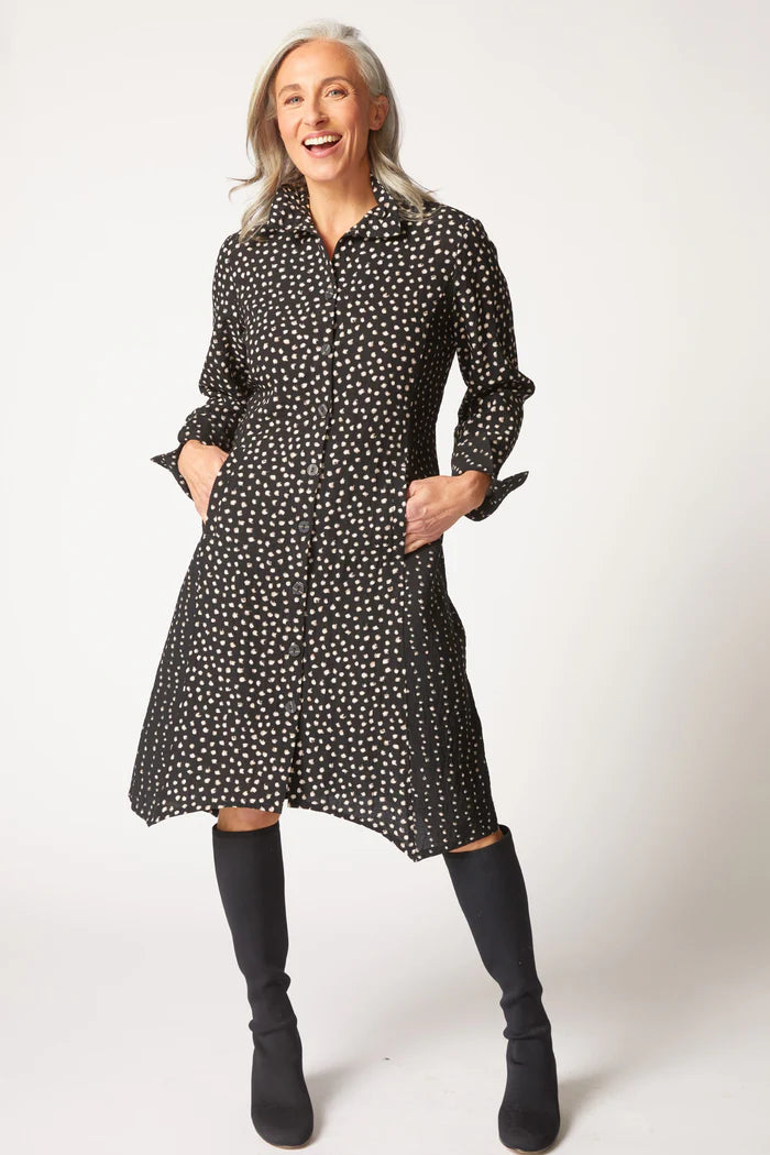 Habitat Womens Express Travel Organic Dot Artist Dress