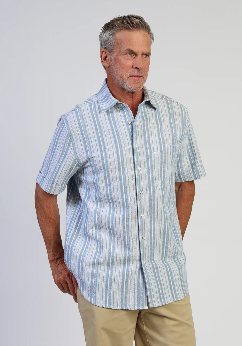 True Grit Mens Cloud Linen Shirt