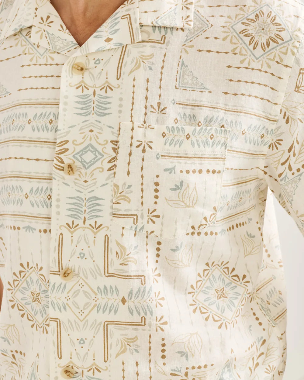 Pendleton Mens Aloha Linen Camp Shirt