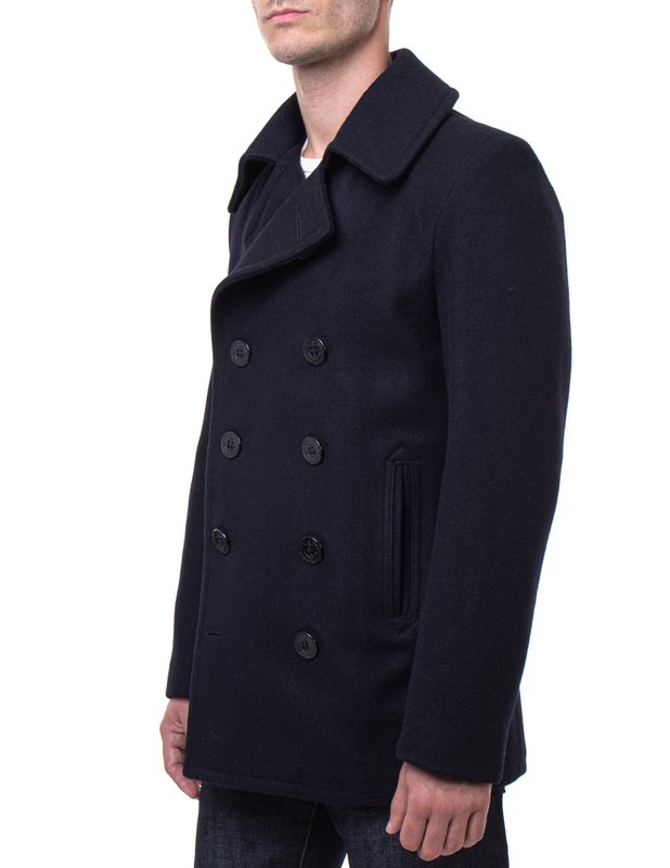 Schott Mens Slimfit Pea Coat