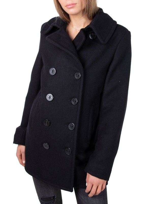 Schott Womens Wool Blend Peacoat