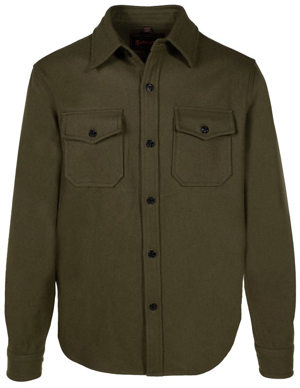 Schott Mens CPO Wool Shirt