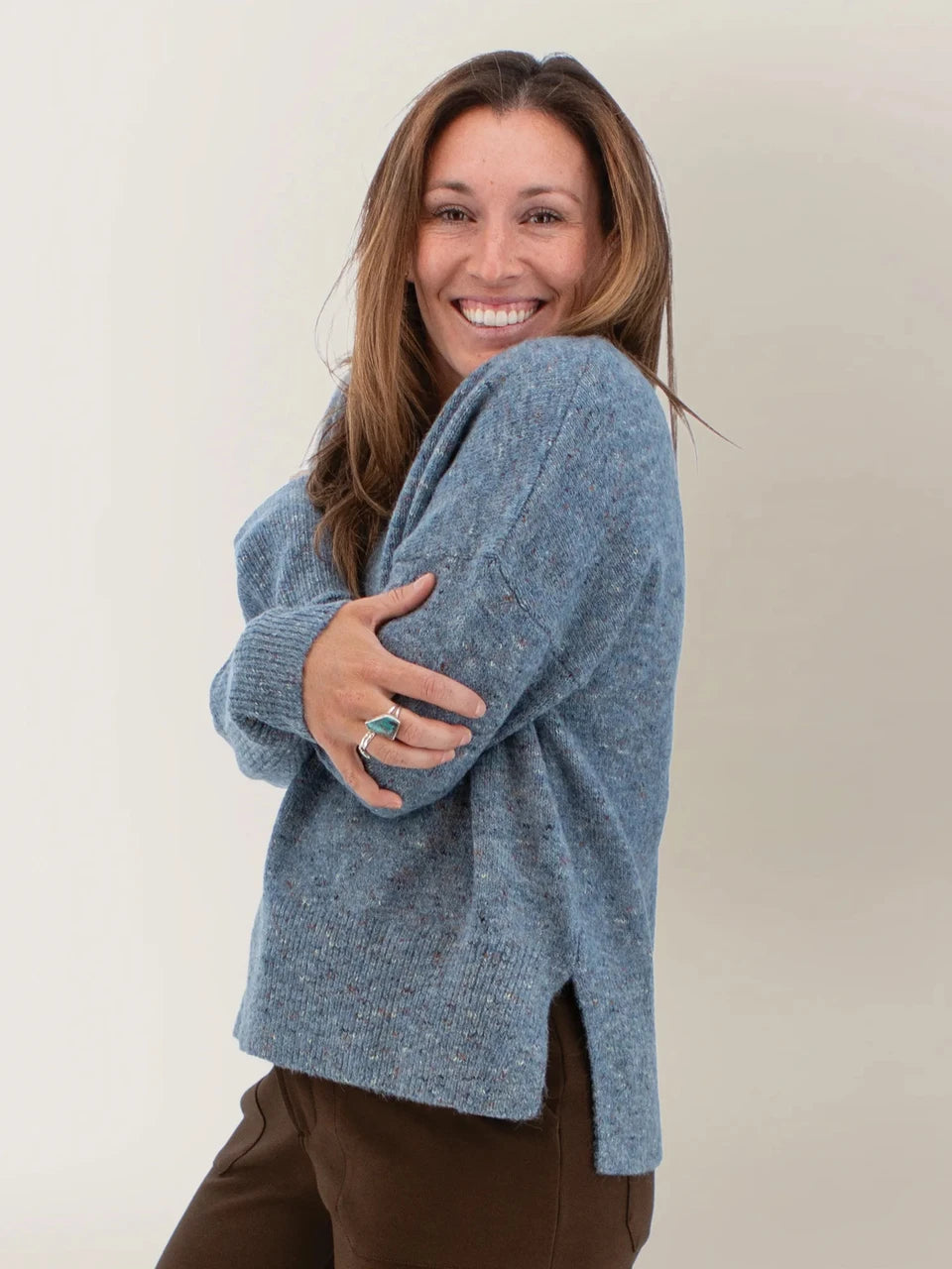 Aventura Womens Elsa V-Neck Sweater