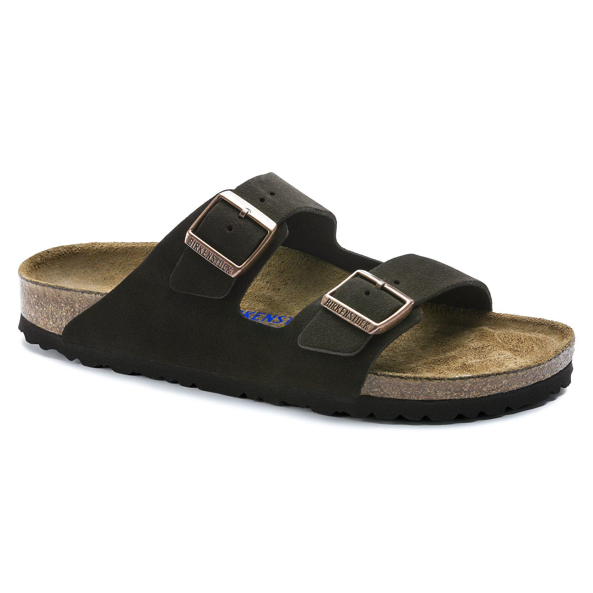 Birkenstock Mens Arizona Soft Footbed Suede Leather