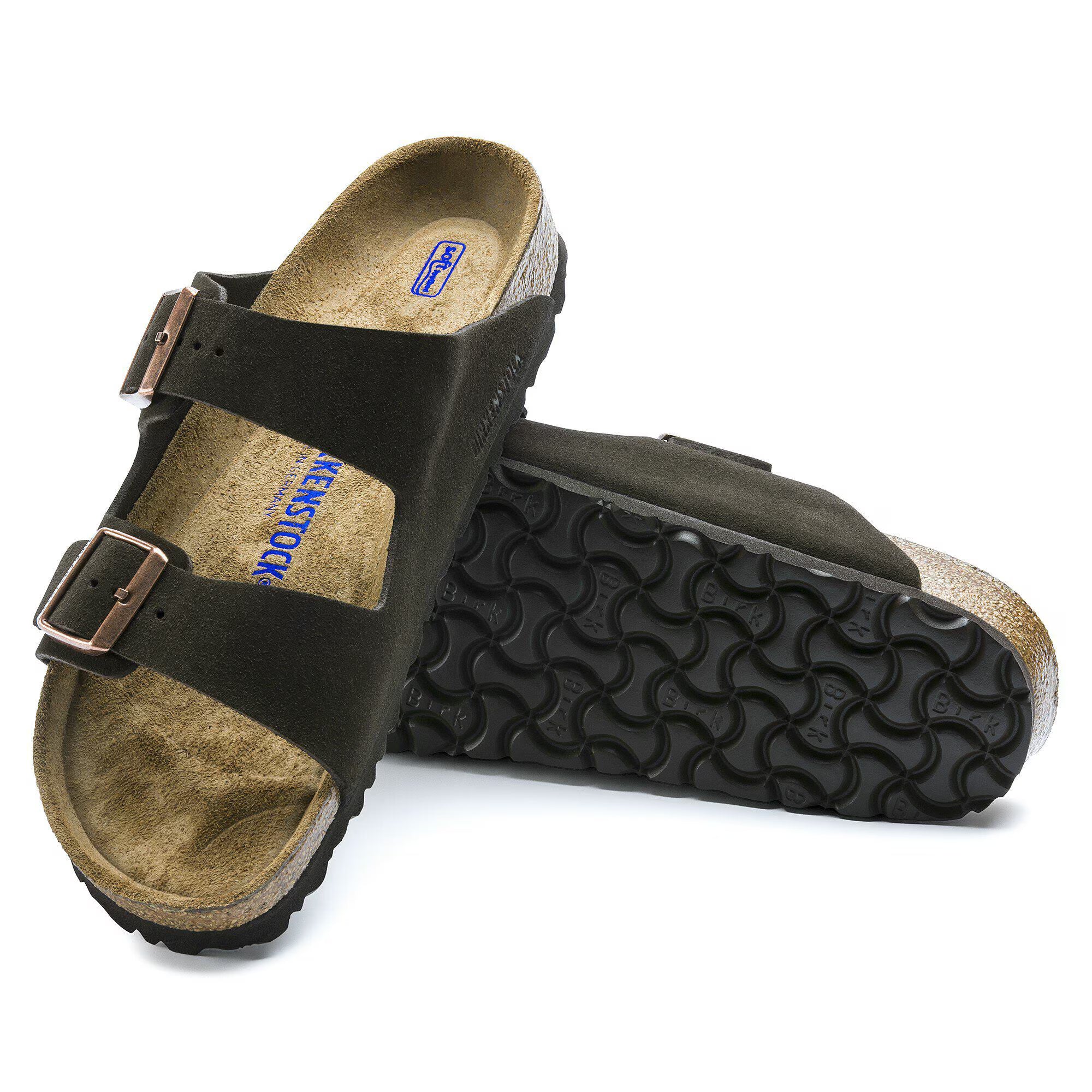 Birkenstock Mens Arizona Soft Footbed Suede Leather