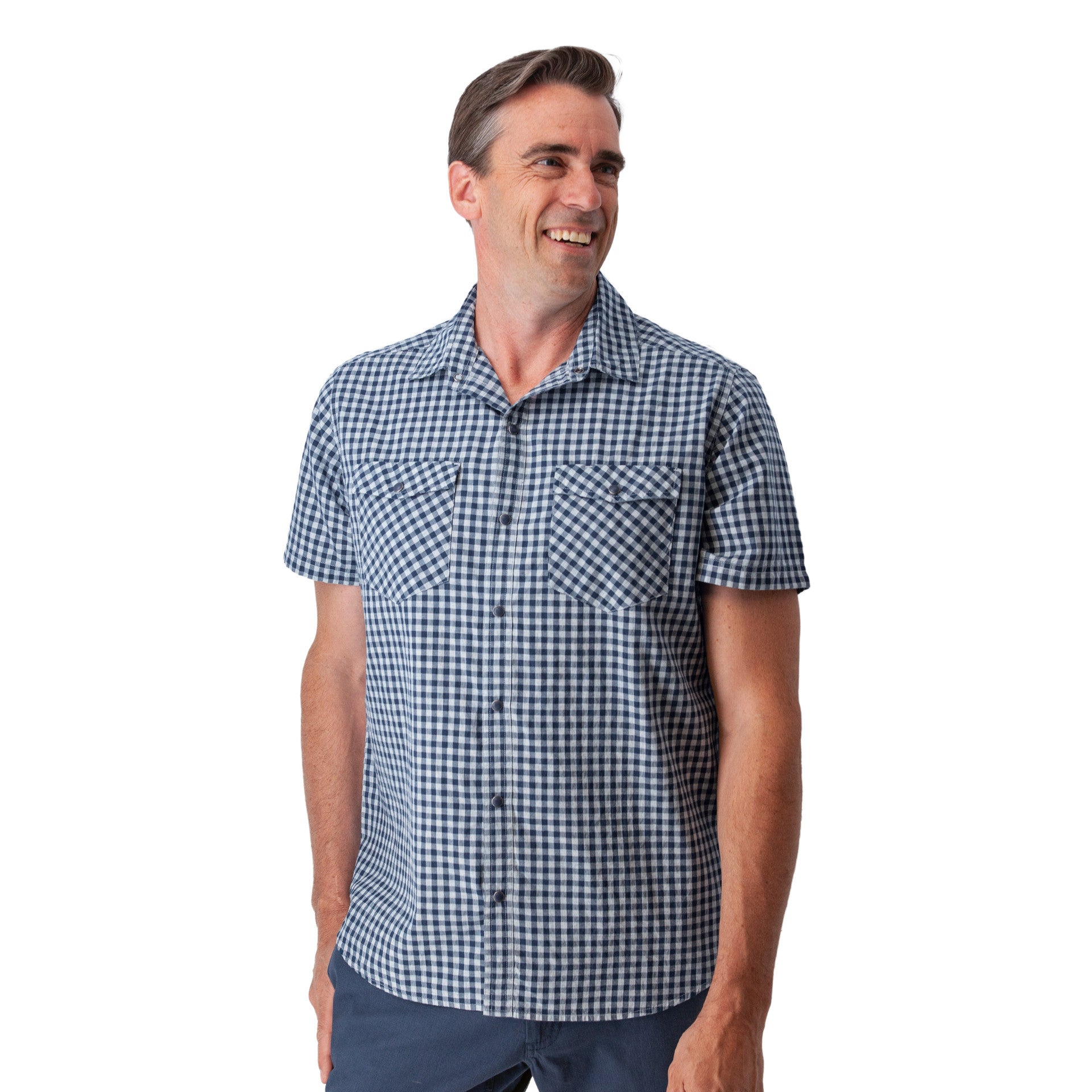 Old Ranch Mens Rydell Pearl Snap Check Shirt
