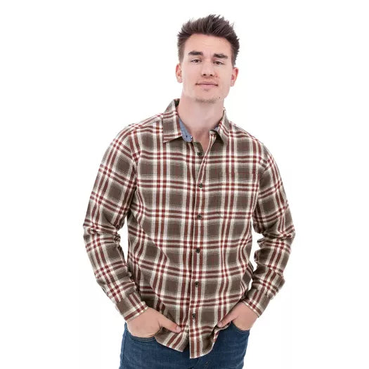 Old Ranch Mens Miles Long Sleeve Flannel Shirt