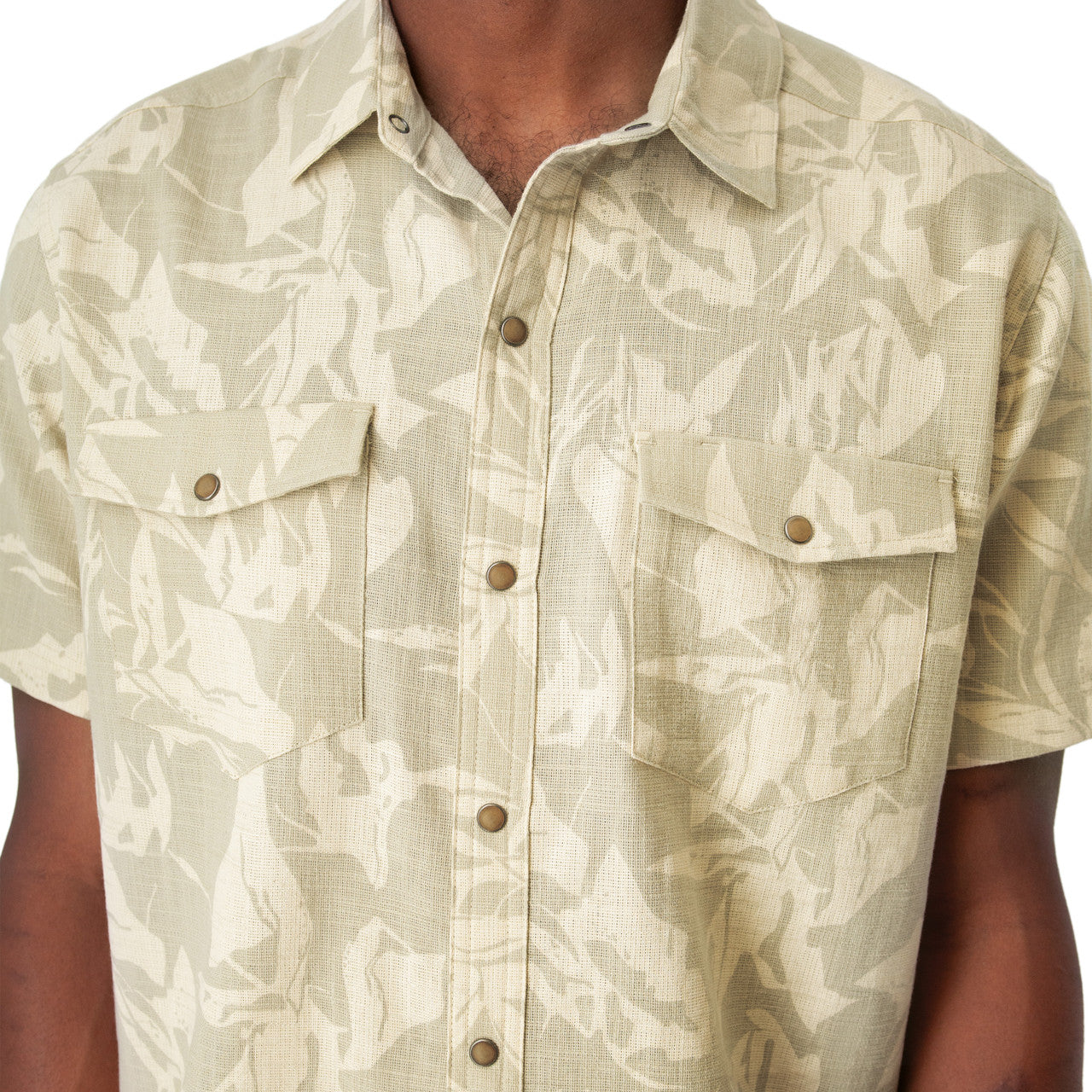 Old Ranch Mens Liam Pearl Snap Printed Shirt