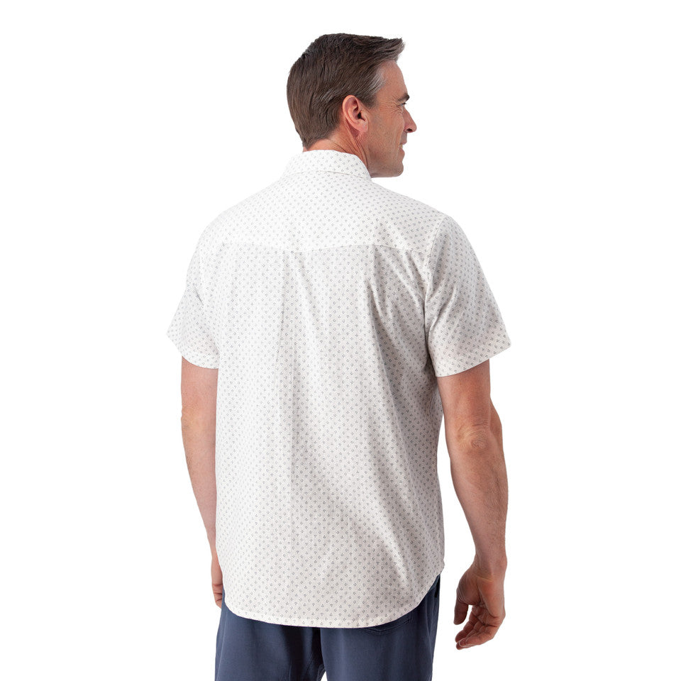 Old Ranch Mens Liam Pearl Snap Printed Shirt