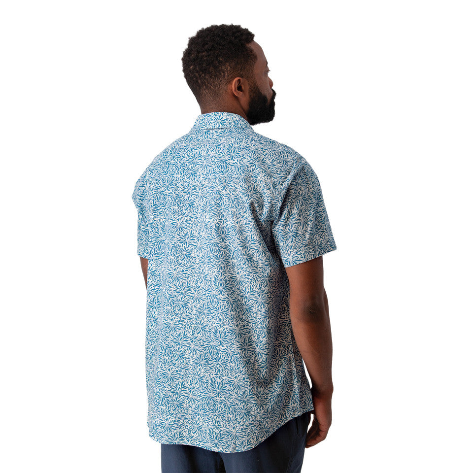 Old Ranch Mens Liam Pearl Snap Printed Shirt