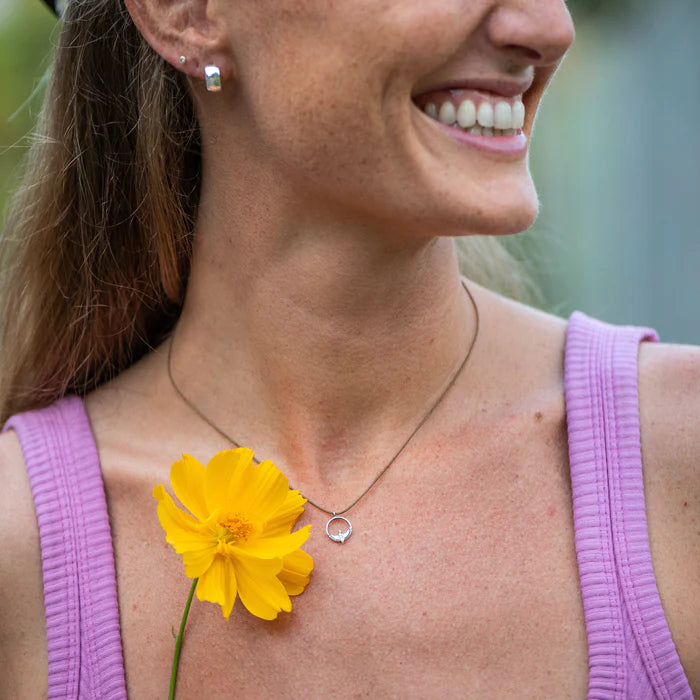 Bronwen Tiny Charm Necklace - Hummingbird