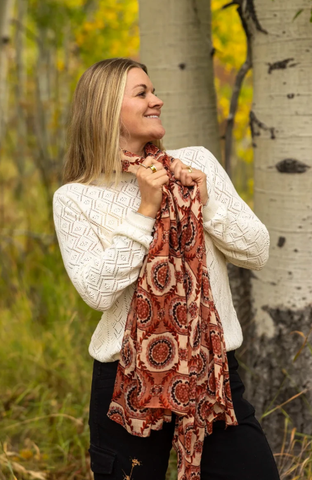 Aventura Womens Medallion Scarf