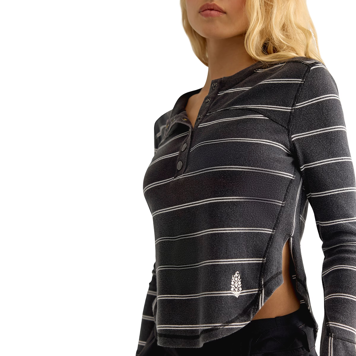 Free People Womens Cool Down Crew Stripe