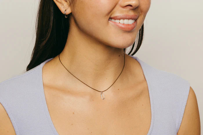 Bronwen Tiny Charm Necklace - Carabiner