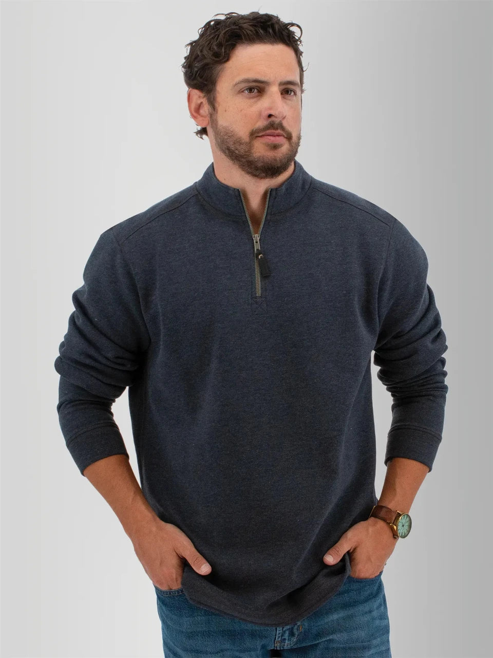 Old Ranch Mens Ozark 1/4 Zip Fleece Pullover
