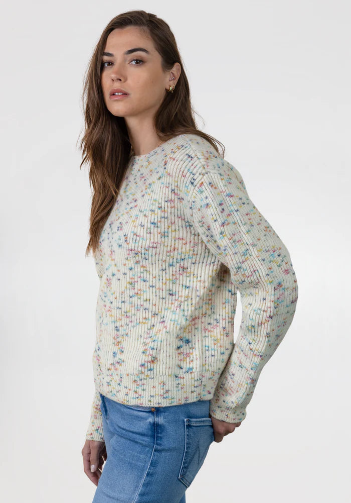 Dylan Womens Multi Fleck Long Sleeve Sweater