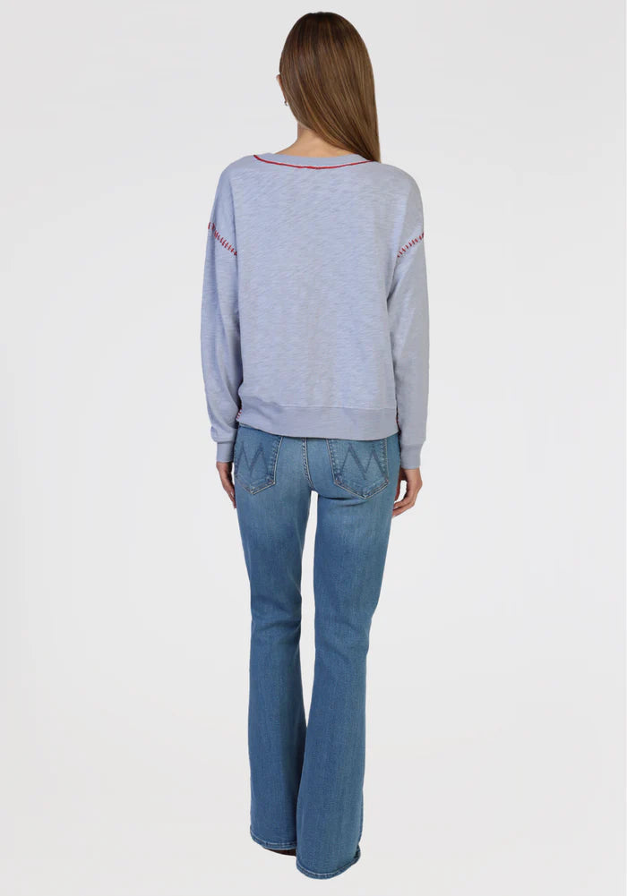 Dylan Womens Sweatshirt W/ Stitch Details