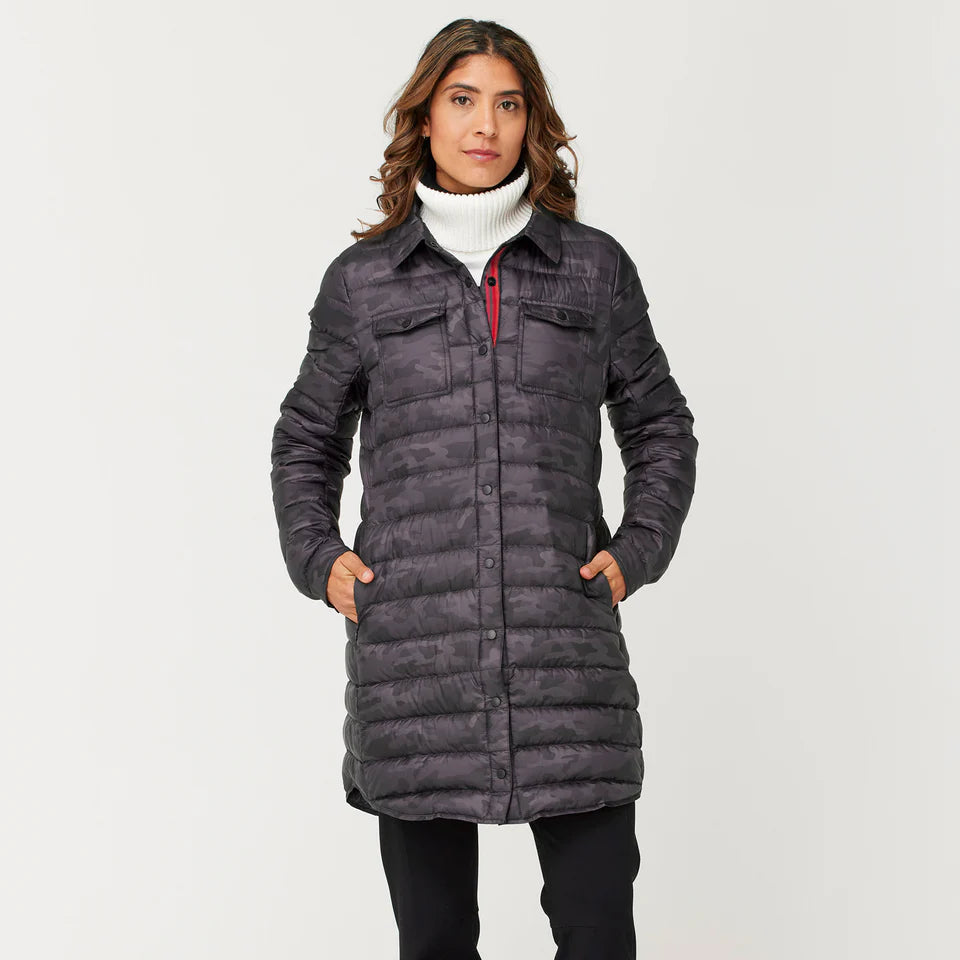 Krimson Klover Womens Annie Long Down Shacket