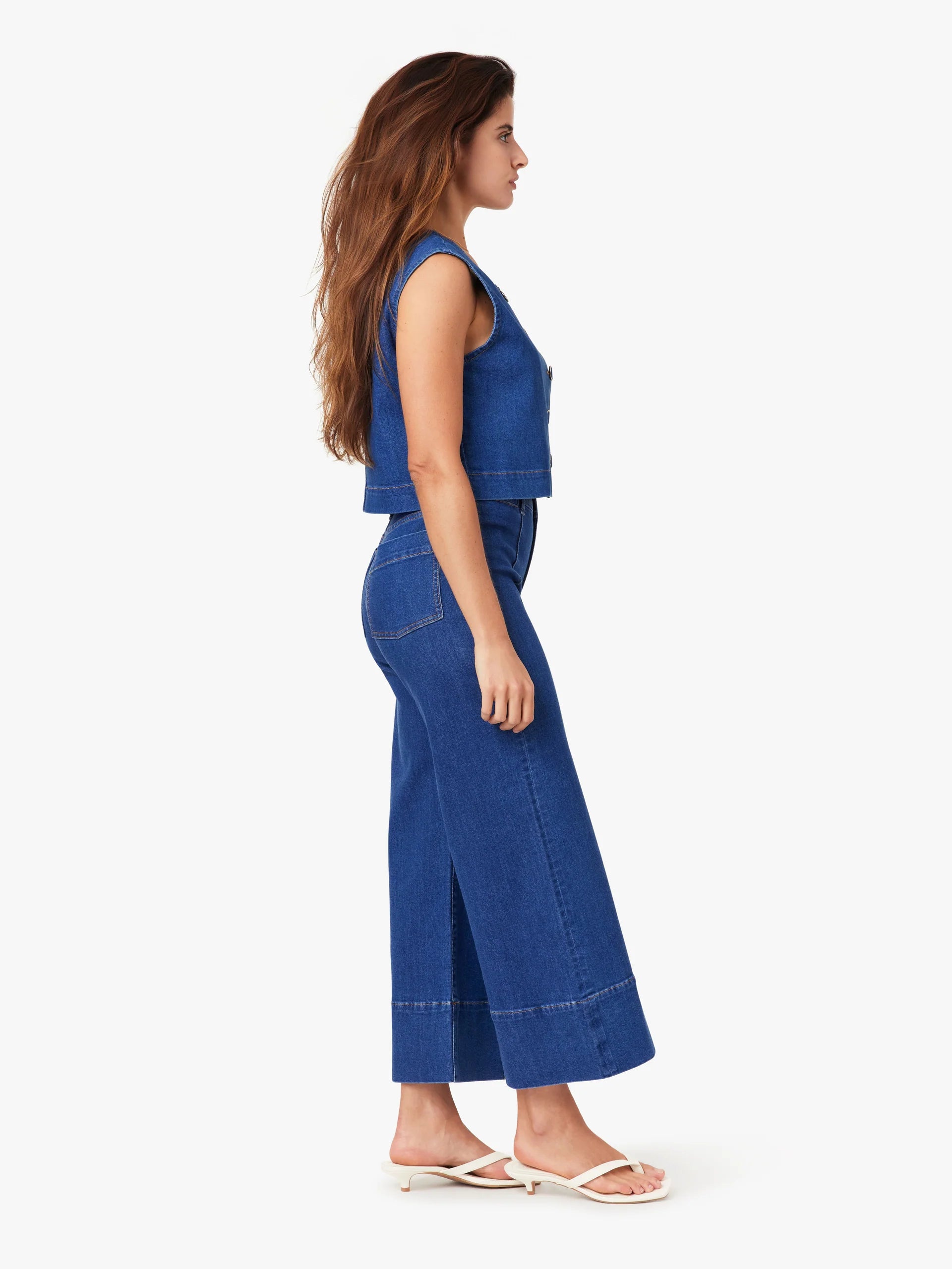 Habitual Womens Denver Pintuck Crop