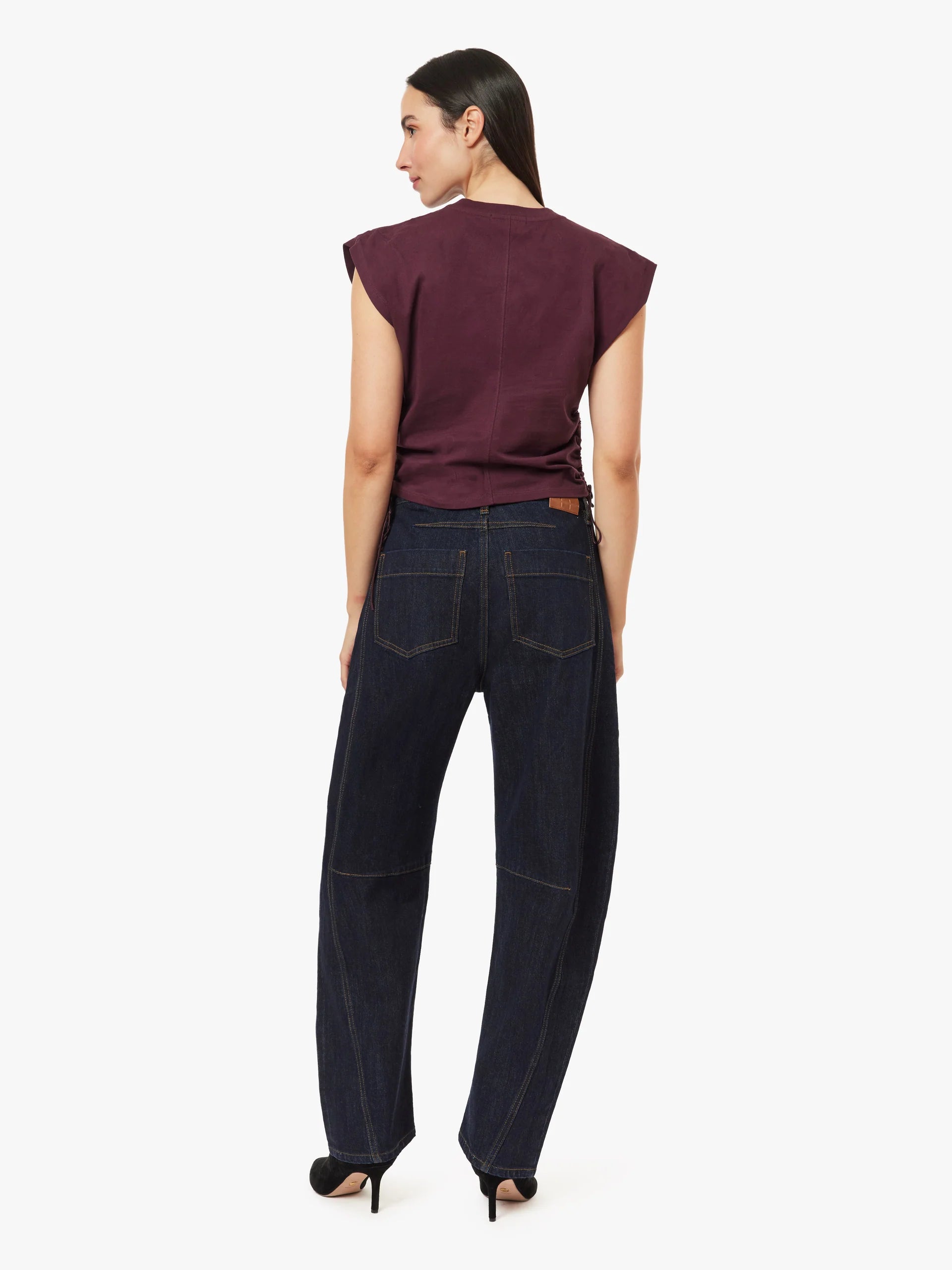 Habitual Womens Harper High Rise Cropped Barrel