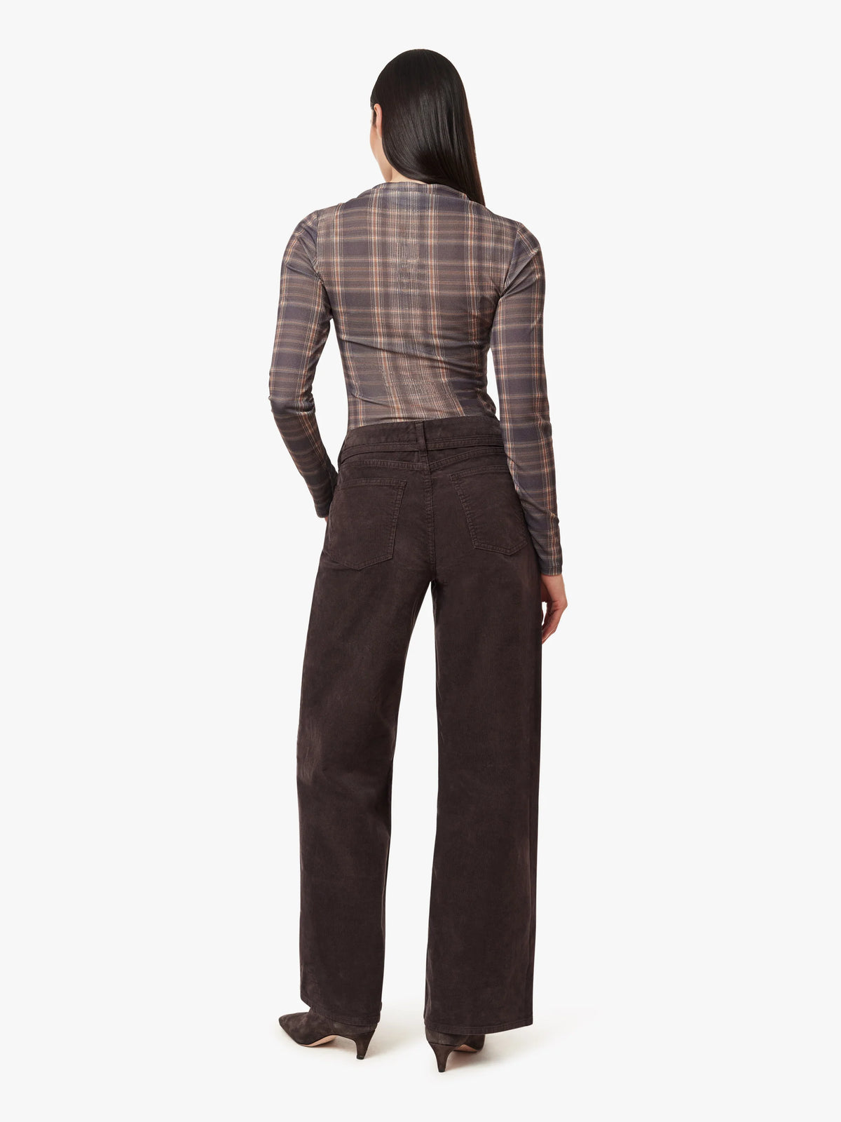 Habitual Womens Corduroy Self Tie Wide Leg