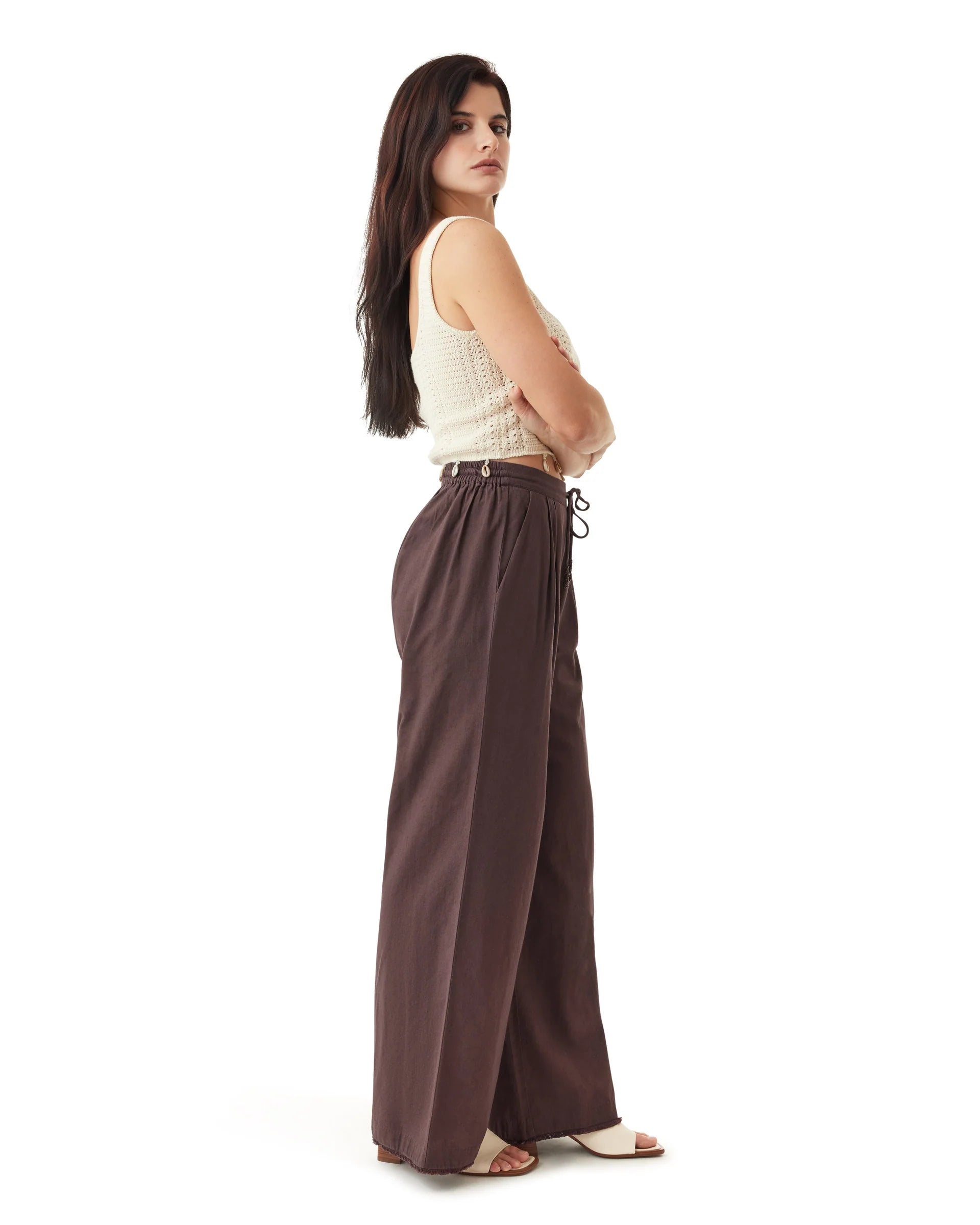 Habitual Womens Pull on Wide Leg Pant
