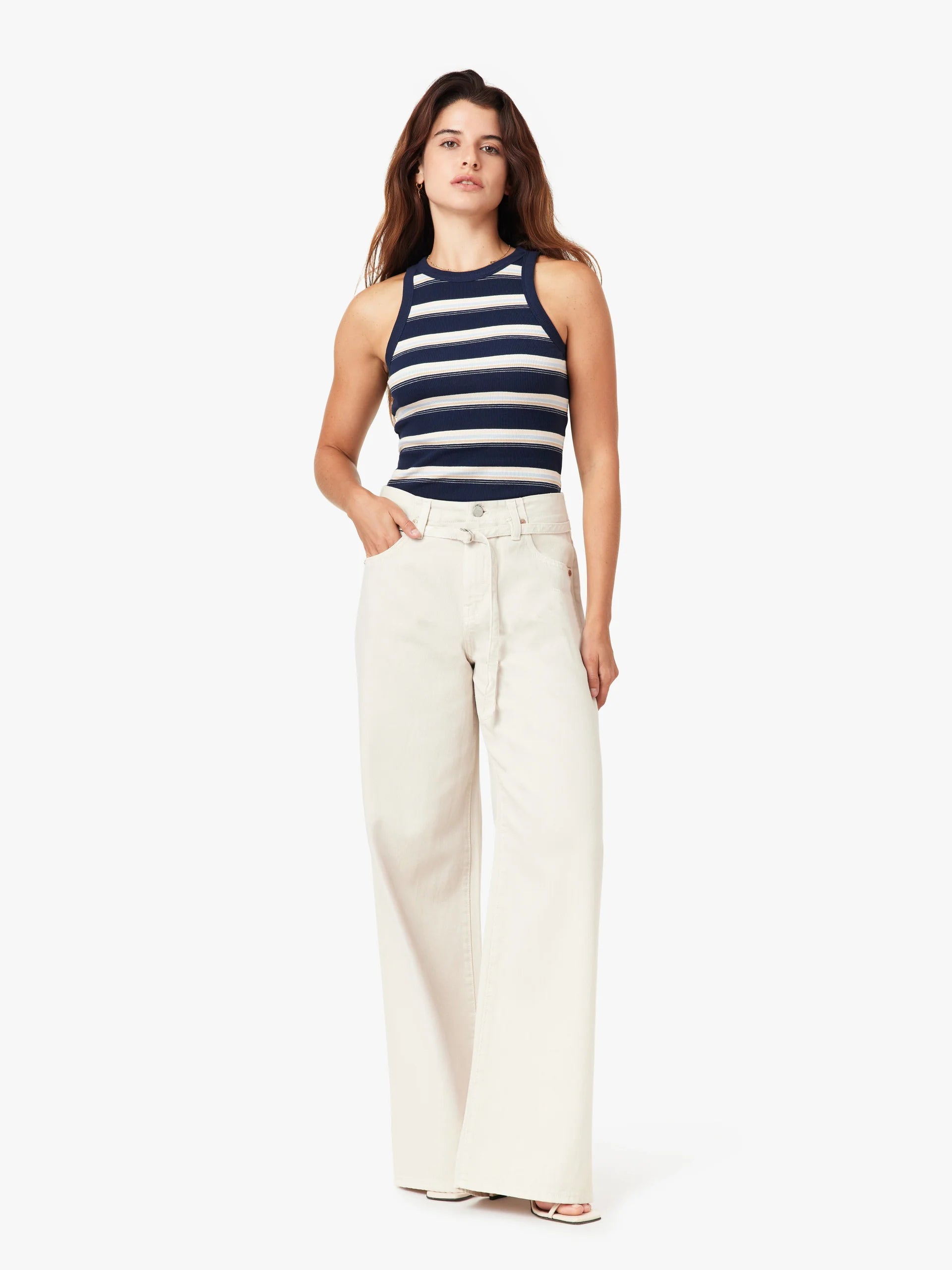 Habitual Womens Brynn Belted Wide Leg