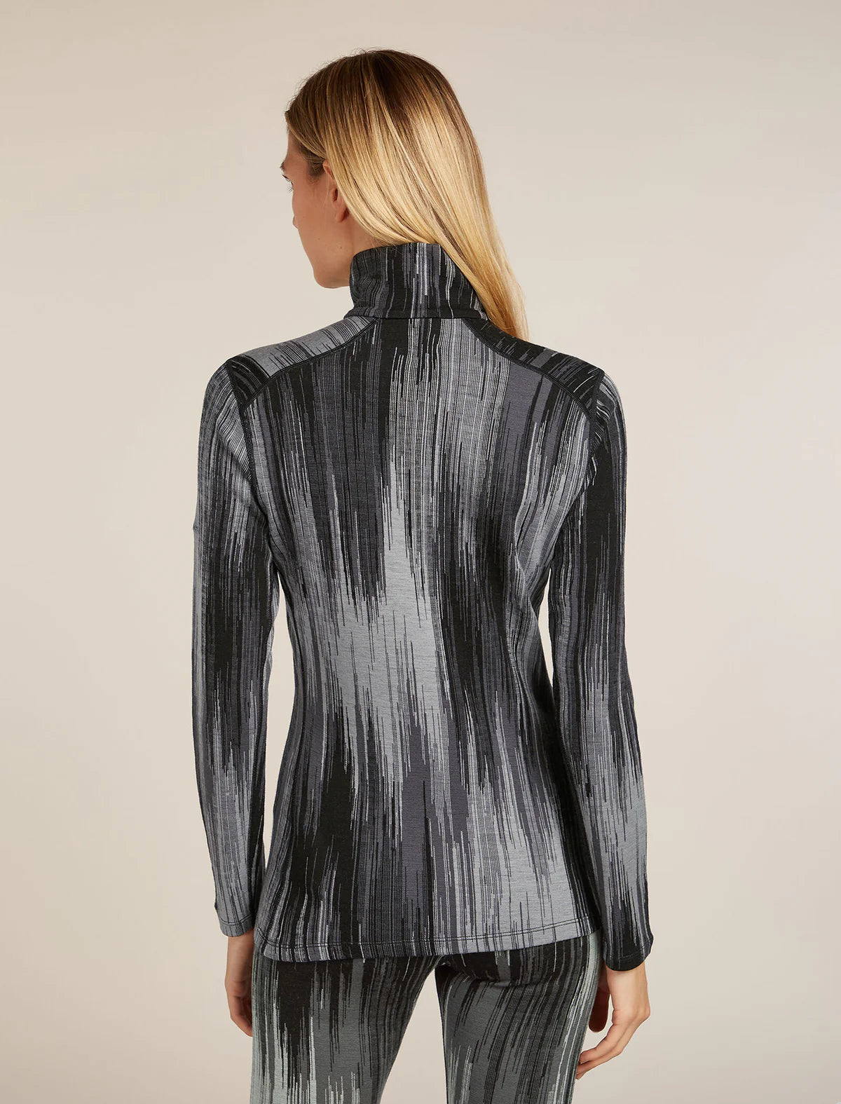 Icebreaker Womens Merino 260 Tech Vertex Long Sleeve Half Zip Thermal Top Peak