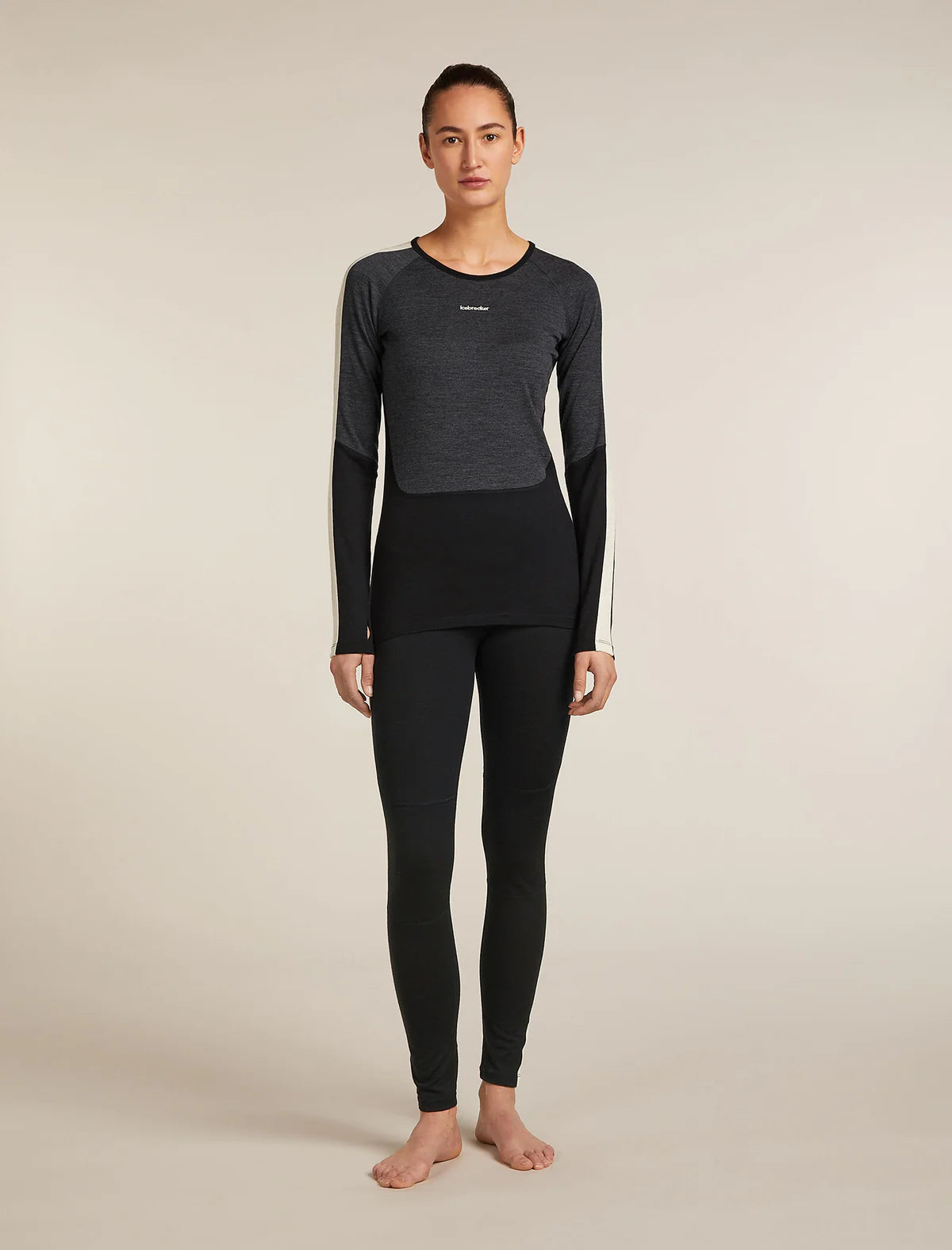 Icebreaker Womens Merino 200 Oasis+ Long Sleeve Crewe Thermal Top