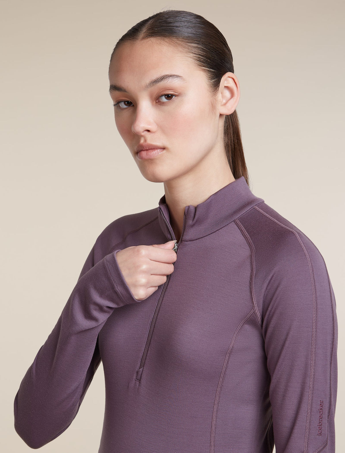 Icebreaker Womens 300 MerinoFine Polar Long Sleeve 1/2 Zip